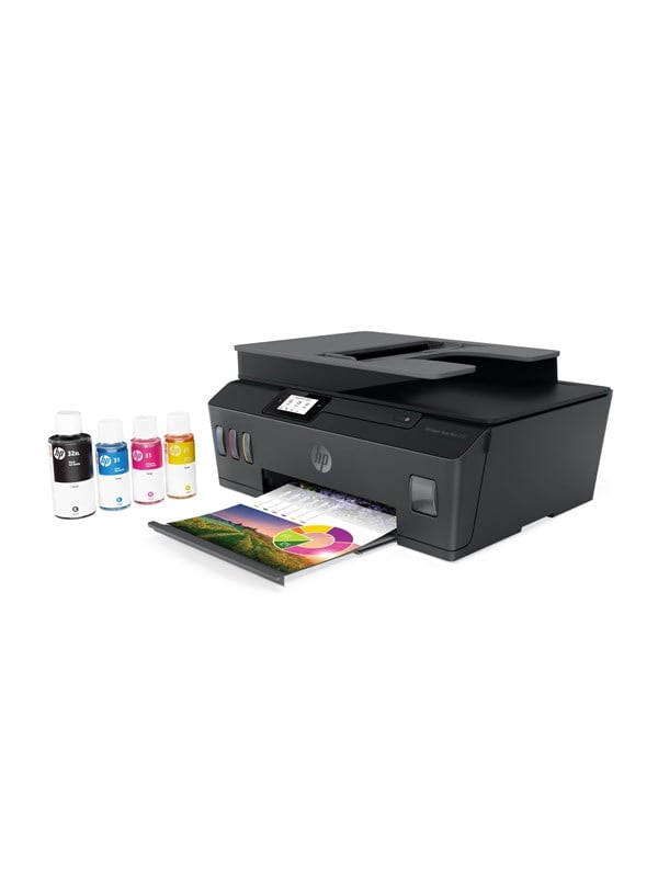 HP Smart Tank Plus 570 - Color Inkjet - Wireless - Refillable Multifunktions - Färg - Bläck