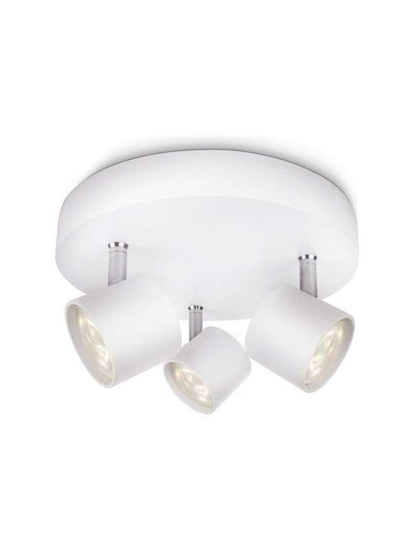 Philips Star spotlight, LED 3x16,5W, vit