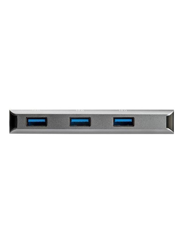StarTech.com 3Pt USB-C Hub w/ SD Card Reader - 10Gbps - 3x USB-A & 1x USB-C - hub - 3 ports USB Hub - 3 porte - Grey