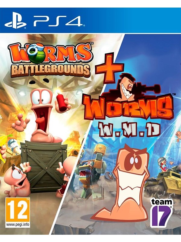 Worms Battlegrounds W.m.d Double Pack Sony Playstation 4 Strategi