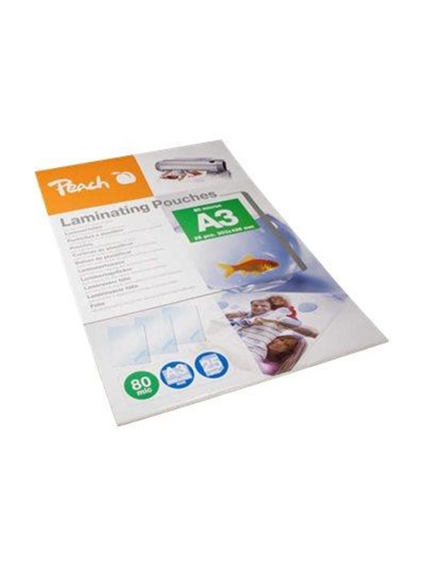 Peach - 25-pack - A3 - lamination pouches