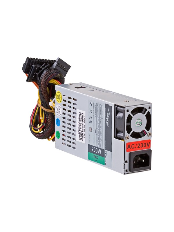 Akyga Pro Series Strömförsörjning - 200 Watt - 40 mm - ATX - 80 Plus Ja