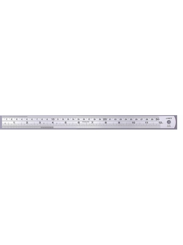 Produktfoto för Linex Linjal stål 30cm