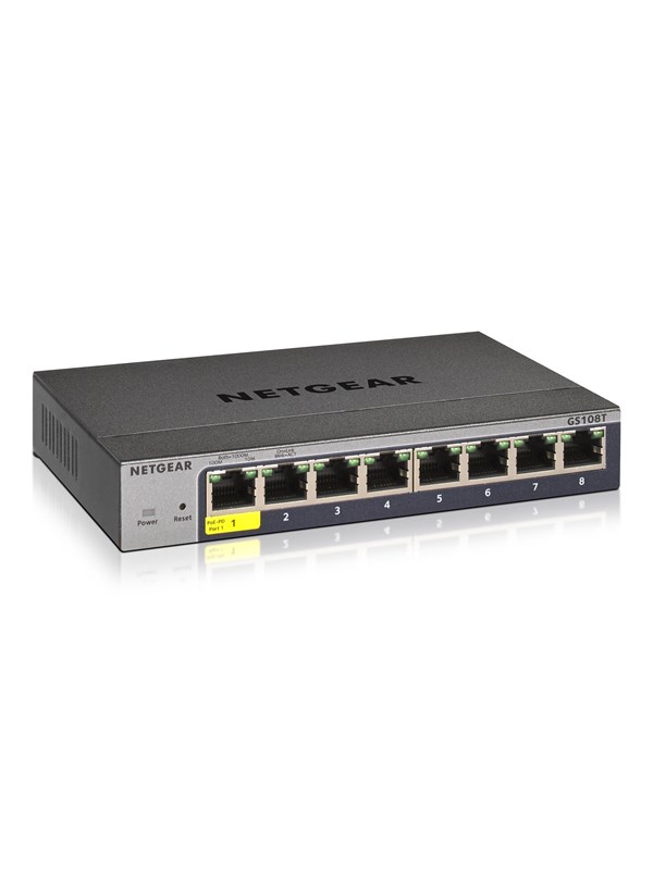 Netgear GS108Tv3 8-Port Gigabit Ethernet Smart Switch with Cloud Management
