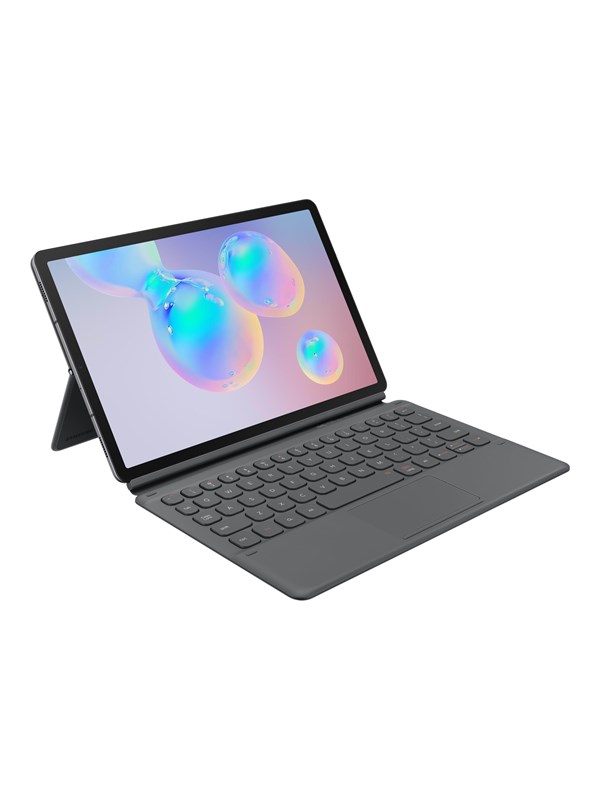 Samsung Galaxy Tab S6 Book Cover Keyboard Nordic Tastatur & Folio Set Grå
