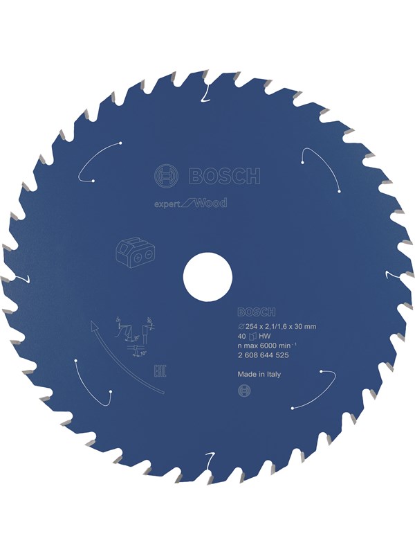 Bosch Expert for Wood cirkelsågklinga för sladdlösa sågar 254×2,1/1,6×30 T40