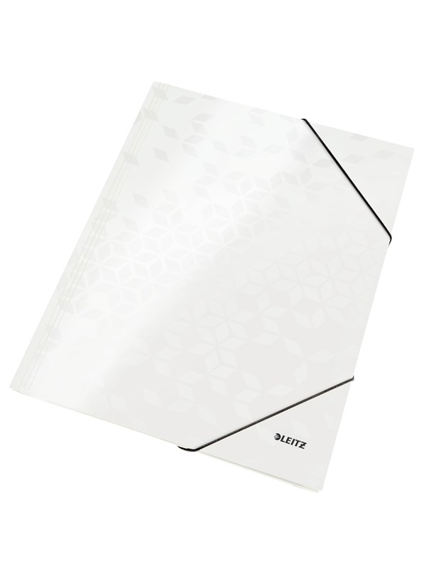 Leitz 3-klaffmapp WOW A4 kartong Vit