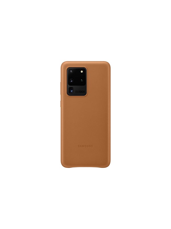 Samsung Galaxy S20 Ultra Leather Cover Brown