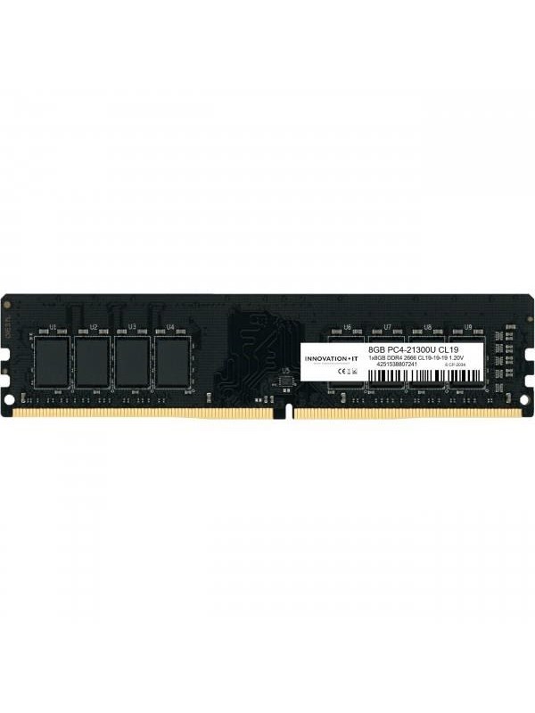 Innovation IT DDR4-2666 - 8GB - CL19 - Single Channel (1 pcs) - Svart