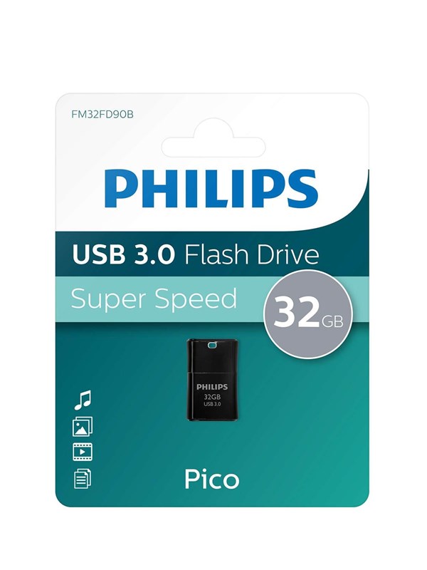 Philips USB Flash Drive - 32GB - Pico Edition 3.0 - 32GB - USB-minne