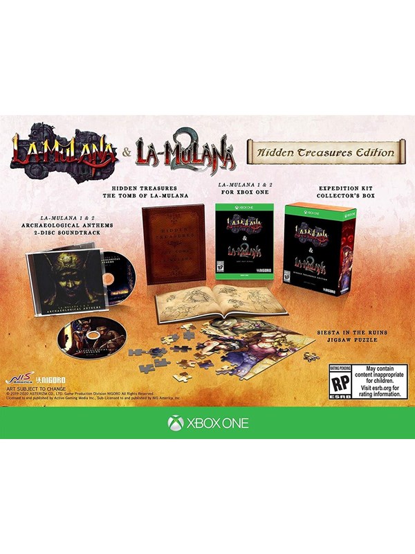 La Mulana 1 &amp; 2: Hidden Treasures Edition Microsoft Xbox One Plattformsspelare