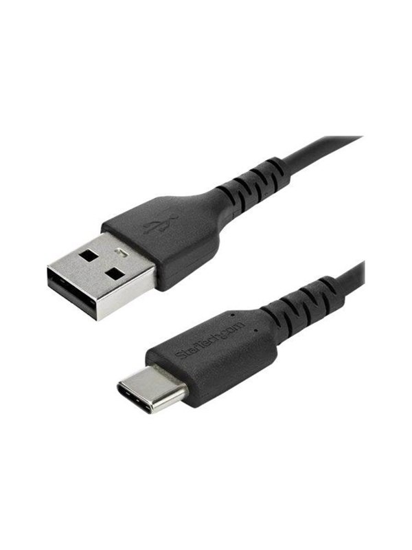 StarTech.com 2 m / 6.6 ft. USB 2.0 to USB C Cable - Black - Aramid Fiber - USB-C cable - 2 m