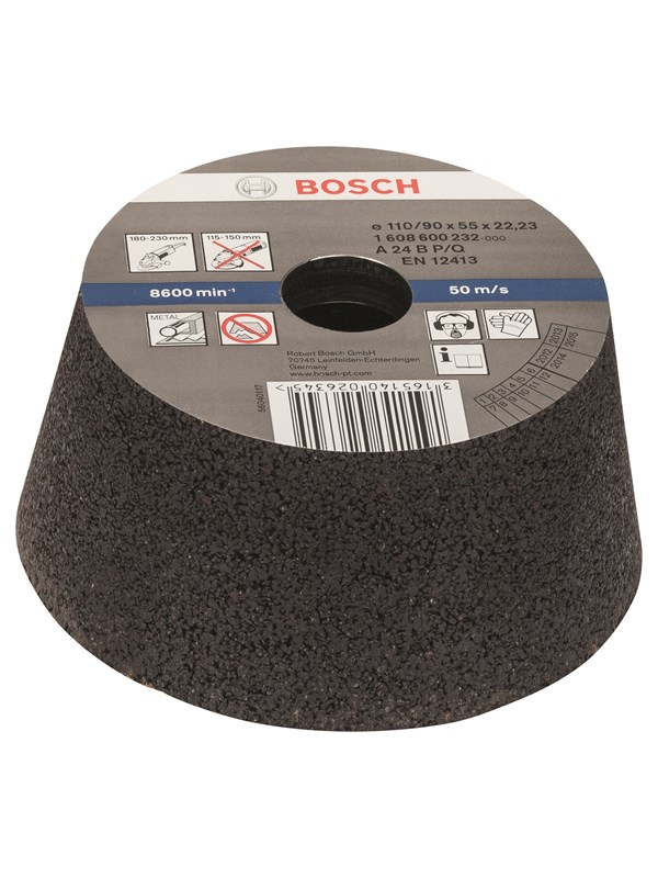 Bosch Koppslip, konisk - metall/gjutjärn 90 mm, 110 mm, 55 mm, 24