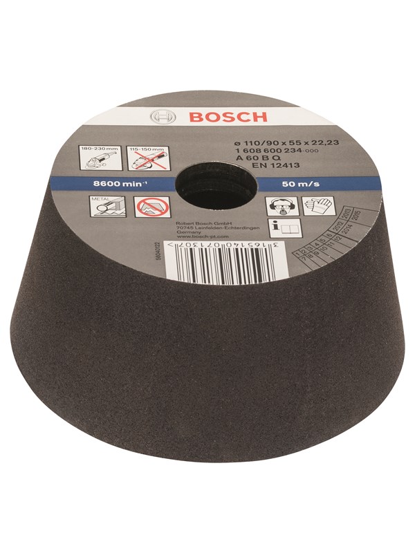 Bosch Koppslip, konisk - metall/gjutjärn 90 mm, 110 mm, 55 mm, 60