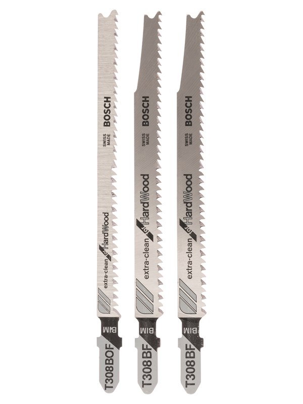 Bosch 3-delars sticksågsbladsats, enkelnockfattning T 308 BF (2x); T 308 BOF