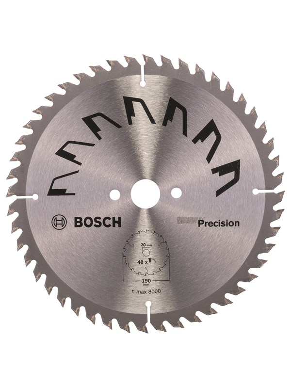 Bosch Cirkelsågklinga PRECISION D= 190 mm; borrhål= 20 mm; K= 48