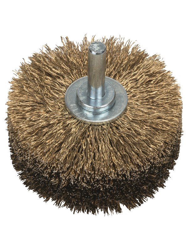 Bosch Trästrukturborste till borrmaskiner - vågformig tråd, mässingsbelagd, 80 mm diameter = 80 mm