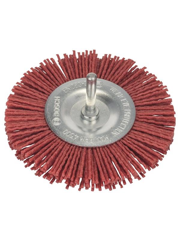 Bosch Skivborstar till borrmaskiner - nylontråd med korundslipmedel kornstorlek 80, 100 mm diameter = 100 mm
