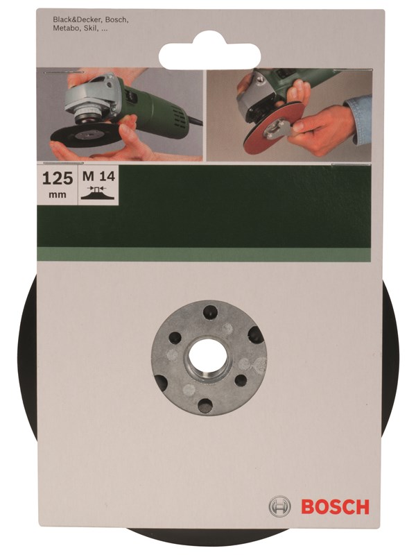 Bosch Sliprondell till vinkelslip, inspänd, 125 mm D= 125 mm