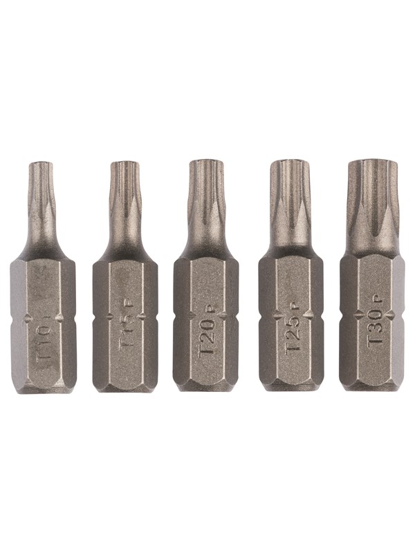 Bosch 5-delars skruvbitssats standard för innertorxskruvar (T) T10; T15; T20; T25; T30; 25 mm