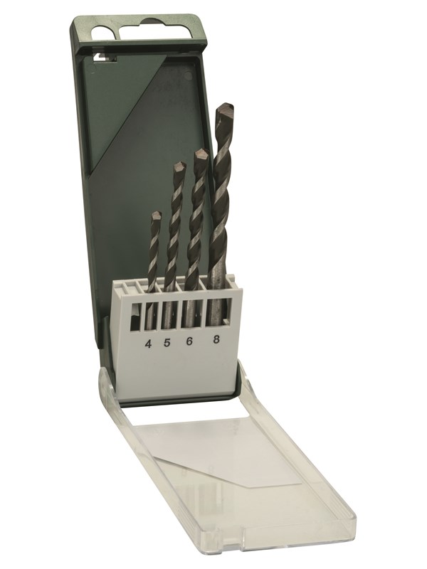 Bosch 4-delars universalborrsats 4,0 mm x 75 mm; 5,0 mm x 85 mm; 6,0 mm x 100 mm; 8,0 mm x 120 mm