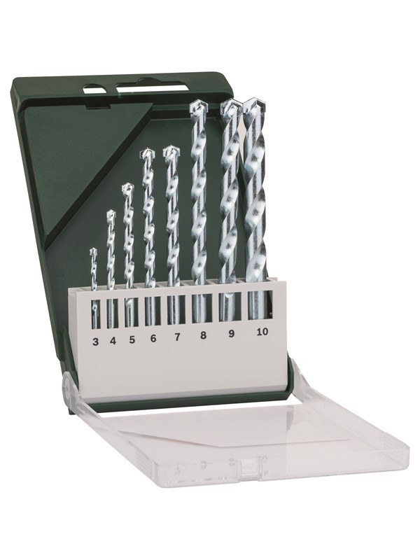 Bosch 8-delars stenborrsats 3,0 x 60; 4,0 x 75; 5,0 x 85; 6,0 x 100; 7,0 x 100; 8,0 x 120; 9,0 x 120; 10,0 x 120