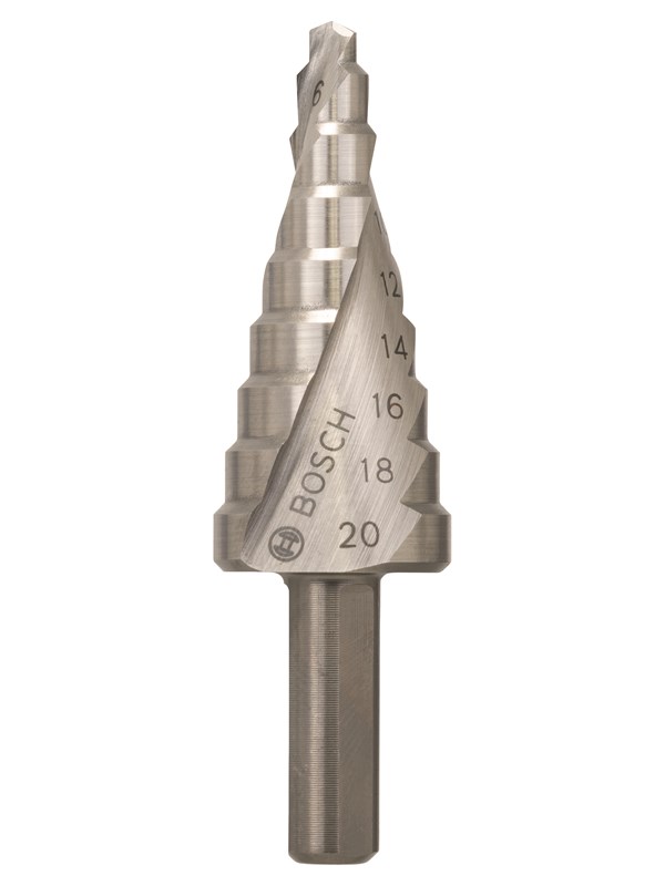 Bosch Etappborr HSS 4 - 20 mm, 8,0 mm, 70,5 mm