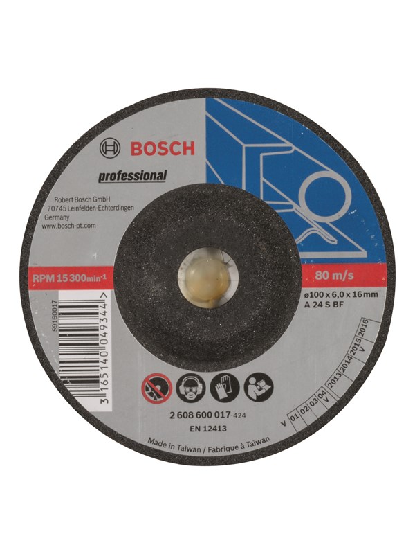 Bosch Försänkt navrondell, Expert for Metal A 24 S BF, 100 mm, 16,00 mm, 6,0 mm