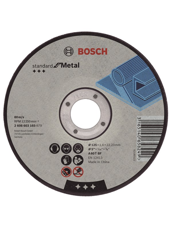 Bosch Rak kapskiva, Expert for Metal A 30 R BF, 100 mm, 16,00 mm, 2,5 mm