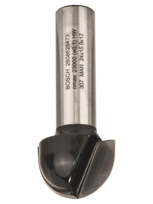Bosch Hålkälsfräs, 12 mm, R1 12 mm, D 24 mm, L 15,9 mm, G 57 mm 12 mm, R1 12 mm, D 24 mm, L 15,9 mm, G 57 mm