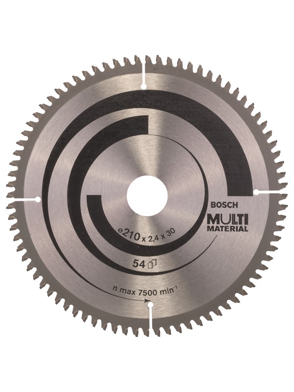 Bosch Cirkelsågklinga Multi Material 210 x 30 x 2,5 mm; 80