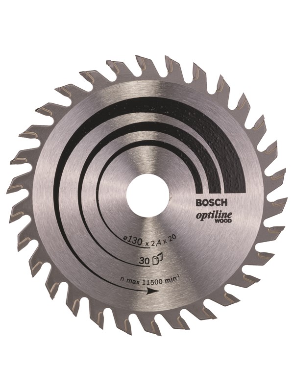 Bosch Cirkelsågklinga Optiline Wood 130 x 20/16 x 2,4 mm, 30