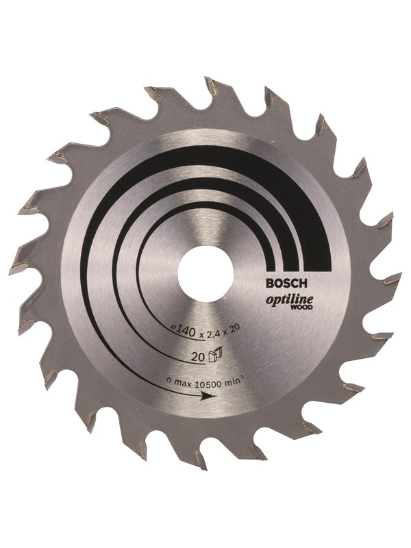 Bosch Cirkelsågklinga Optiline Wood 140 x 20/12,7 x 2,4 mm, 20