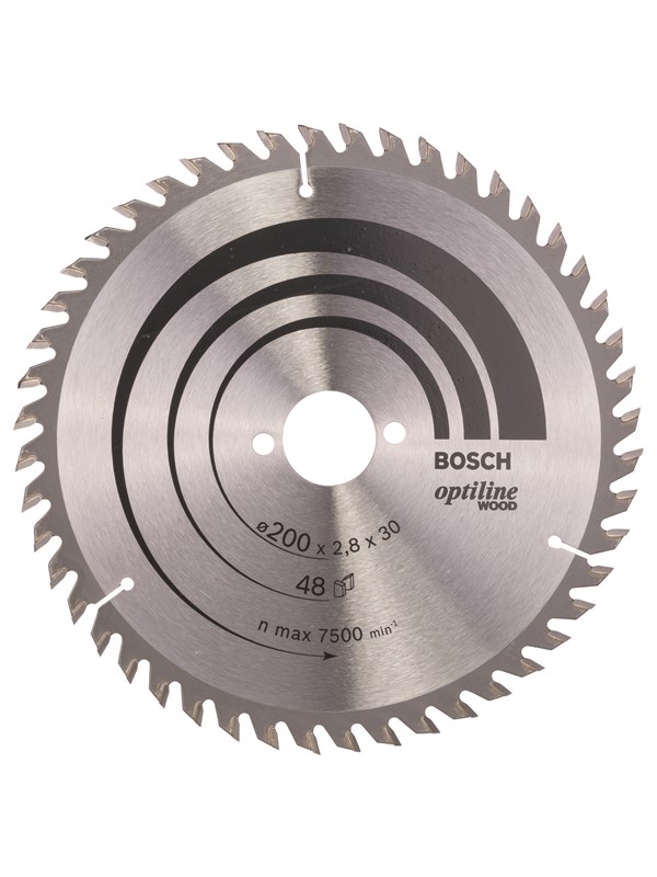 Bosch Cirkelsågklinga Optiline Wood 200 x 30 x 2,8 mm, 48