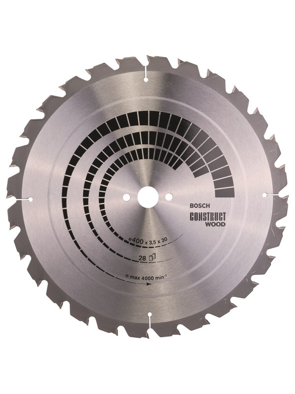 Bosch Cirkelsågklinga Construct Wood 400 x 30 x 3,5 mm; 28