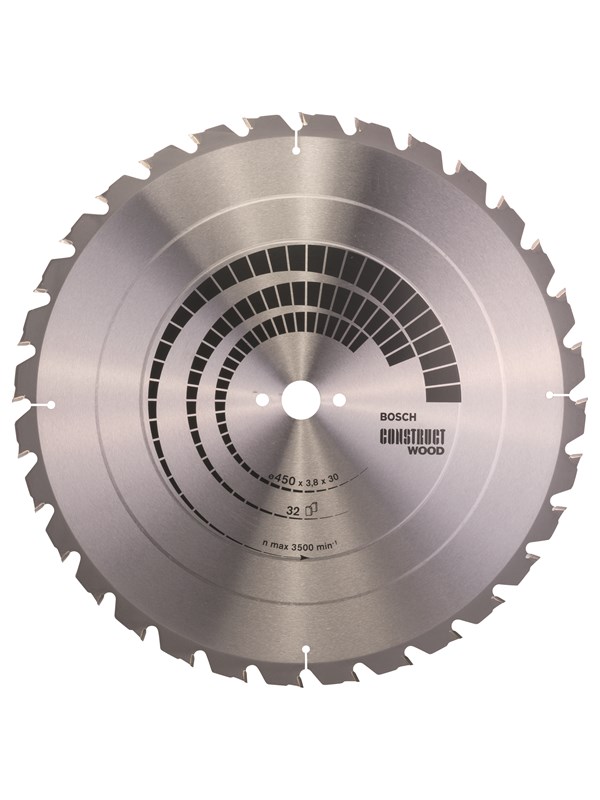 Bosch Cirkelsågklinga Construct Wood 450 x 30 x 3,8 mm; 32