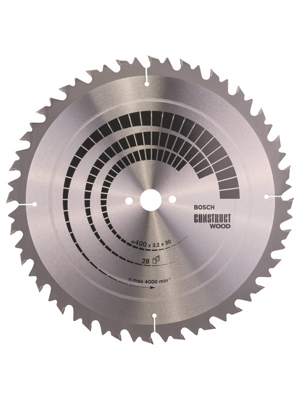 Bosch Cirkelsågklinga Construct Wood 400 x 30 x 3,2 mm; 28
