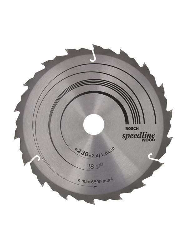 Bosch Cirkelsågklinga Speedline Wood 230 x 30 x 2,4 mm, 18