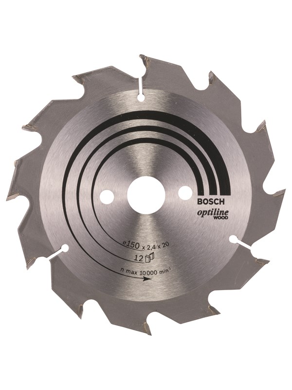 Bosch Cirkelsågklinga Optiline Wood 150 x 20/16 x 2,4 mm, 12