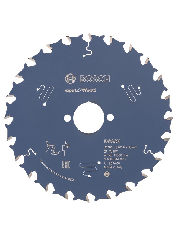 Bosch Sågklinga Expert for Wood 165 x 30 x 2,6 mm, 24