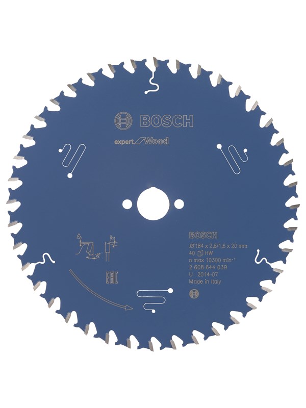 Bosch Sågklinga Expert for Wood 184 x 20 x 2,6 mm, 40