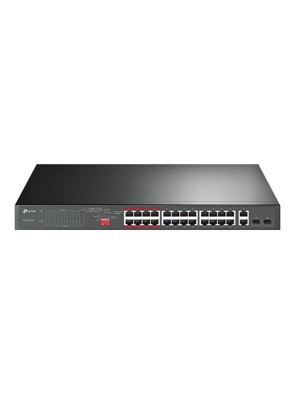 TP-Link TL-SL1226P 24-Port 10/100Mbps + 2-Port Gigabit Unmanaged PoE+ Switch