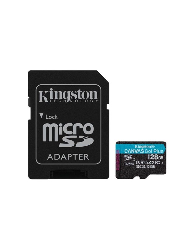 Kingston Canvas Go! Plus Microsd/sd 170mb/s 128gb