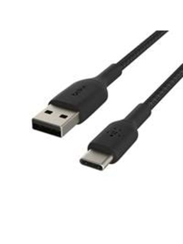 Belkin BoostCharge USB-A to USB-C Cable - Braided - 2m - Black