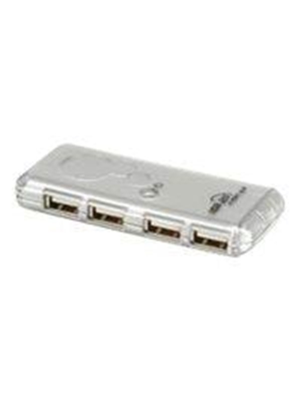 Value USB 2.0 Notebook Hub USB Hub - 4 porte - Silver