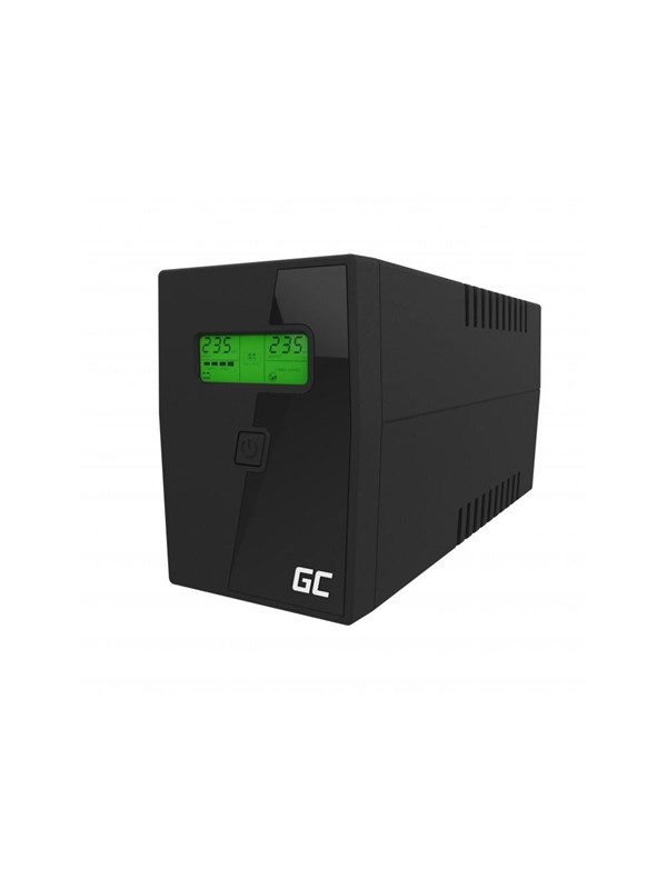 Green Cell PowerProof UPS01LCD - 600VA/360W | Line-Interactive | 12V 1x7Ah