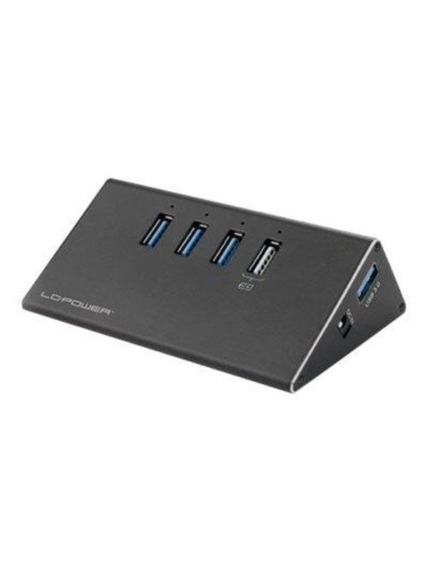 LC Power LC-HUB-ALU-2B-4 - hub - 4 ports USB Hub - USB 3.2 - 4 porte - Svart