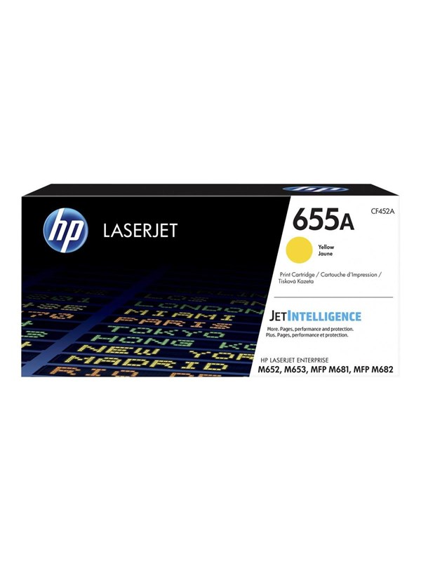 Produktfoto för HP Toner CF452A 655A 10,5K Gul