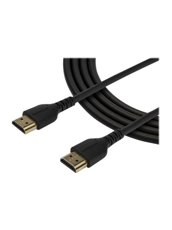 StarTech.com High Speed HDMI Cable With Ethernet - Heavy Duty - Premium Certified 4K HDMI 2.0 Cord (RDHMM2MP) - HDMI with Ethernet cable - 2 m