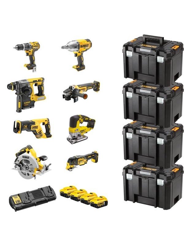 Produktfoto för Batterikombination DCK865P4T, 18Volt, slagborrmaskin